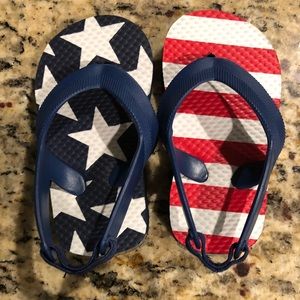 Red White Blue sandals
